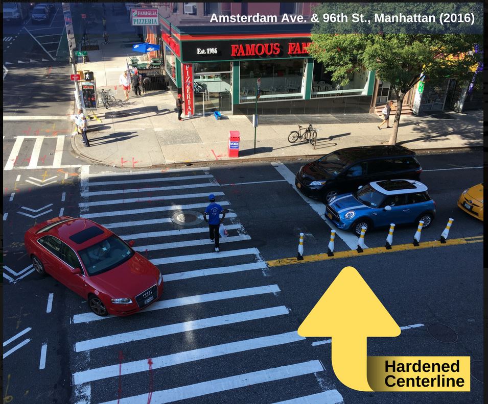 Left Turn Traffic Calming Enhancing Pedestrian Safety in New York City